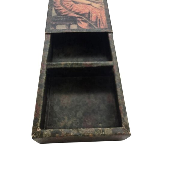 Japanese Woman Snuff Box Paper Asian-Inspired Decorative Sliding JE311 - Picture 3 of 10